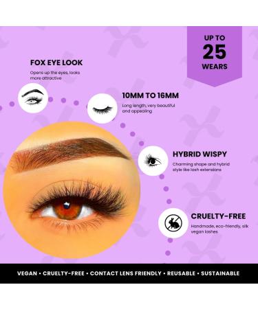 3D Faux Mink Cat Eye Wispy Lashes - Reusable & Cruelty-Free | Contact Lens Friendly - Style Paradise - Buy Online on GoSupps.com