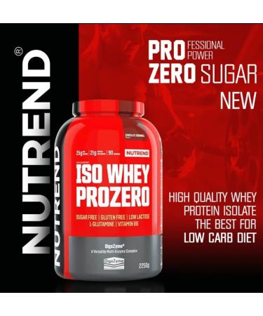  NUTREND NUTREND Iso Whey ProZero 2250g Premium quality whey protein isolate with no added sugar (salted caramel) - Buy Online on GoSupps.com