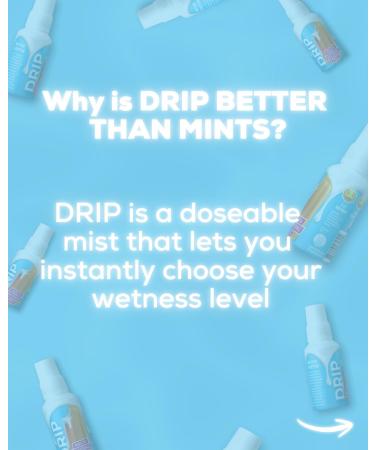 DRIP Mouth Watering Spray for Dry Mouth Relief with Tingle Effect Pocket Travel Saliva Substitute Lozenges Alternative - Orange Creamsicle Flavor - Buy Online on GoSupps.com