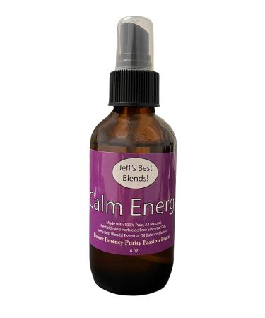 Jeff's Best Blends! Calm Energy Scent-Therapeutic Grade Essential Oil Based Body and Room Spray