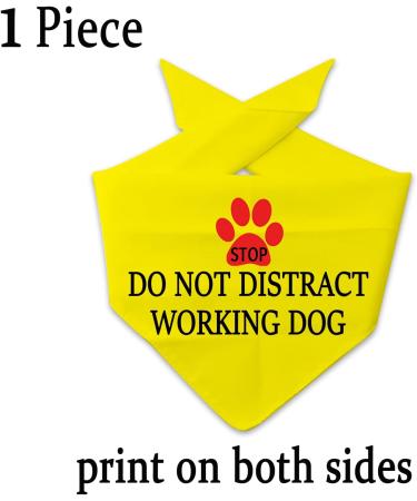 Stop Dot Not Pet Dog Bandana - No Touch No Talk No Distract - International Shipping - Buy Online on GoSupps.com