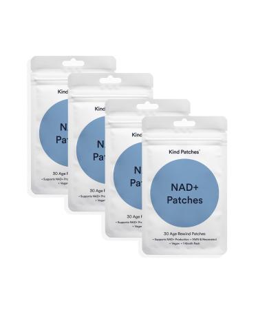 NAD Plus Patches by Kind Patches for Unisex - 30 Count Patches - Pack of 4