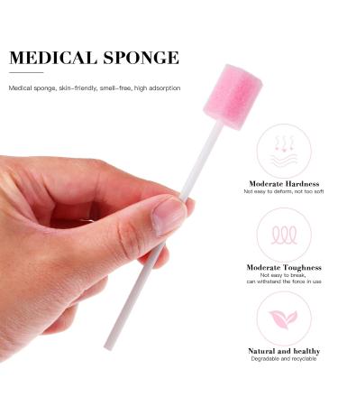 EXCEART Oral Care Swabs - 100pcs Disposable Dental Sponge for Sterile Oral Cleaning - Buy Online on GoSupps.com