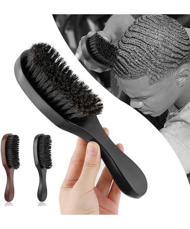 Sumoto Pig Bristle Hairbrush - Beechwood Beard & Hair Brush for Adults & Kids - Premium Black Bristle Cleaning Brush - Buy Online on GoSupps.com