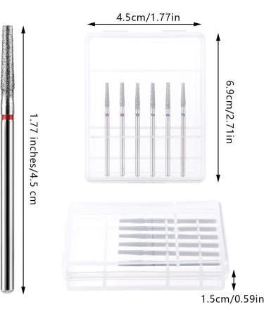 YUXIANLB 6 PCS Nail Drill Bits Set Tapered Barrel Cuticle Bits for Nail Drill 3/32 Shank Electric Bit for Nail Prep Remove Cuticle Dead Skin Manicure Pedicure Tools (Fine & Medium) Style1 - Buy Online on GoSupps.com