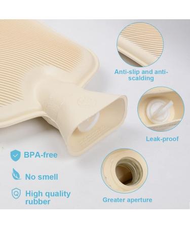 Ziko 2L Natural Rubber Hot Water Bottle - Durable Hot Compress for Pain Relief - Buy Online on GoSupps.com