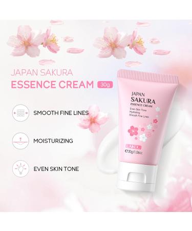 Japan Sakura Face Cream Face Moisturizer for Women Anti Aging Face Cream for Moisturize and Smooth Fine Lines Anti Wrinkle Cream with Vitamin C and Sakura Extract Facial Cream for All Skin Type - Buy Online on GoSupps.com
