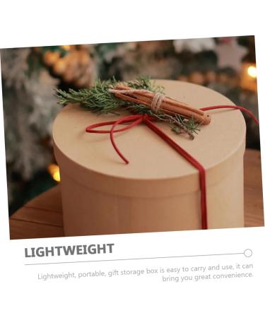 Alipis Box Dessert Containers with Lids Holder Perfume Carton Light Brown 12.5x12.5cm - Buy Online on GoSupps.com