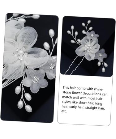 FOMIYES 1 Set Comb Plate Hairpin Wedding Hair Side Comb Bride Hair Comb Flower Hair Comb Flower Side Combs Rhinestone Hair Comb Wedding Headpiece for Bride Bun Hairpin Mosaic Fabric Manual - Buy Online on GoSupps.com