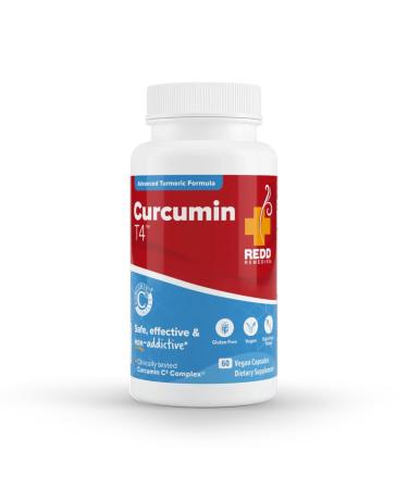 Redd Remedies, Curcumin T4, Advanced Turmeric Formula, 60 Vegan Capsules
