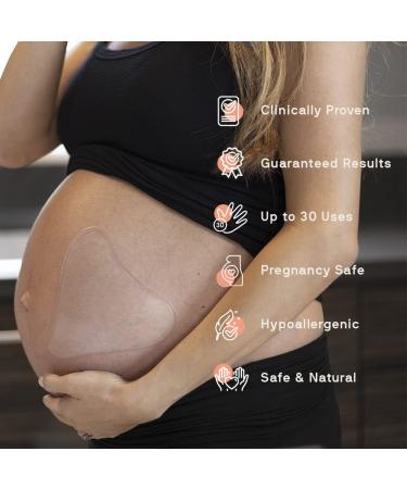 Dermaclara Silicone Stretch Marks Patch Kit | Scar Treatment Gel | Pregnancy Safe Skincare | Postpartum Care | Skin Firming Formula | Baby Shower Gift | Natural Stretch Mark Oil | 2x 7in Patches + Patch Prep - Buy Online on GoSupps.com