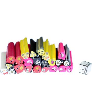 23x Nail Art Sticks - Comic Cartoon Bird Mix Polymer Canes - 5-10mm/5cm - International Shipping - Buy Online on GoSupps.com