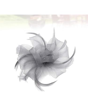 Lurrose Mini Fascinator Hair Clips with Feather Flower Feather Barrettes Hair Snap Hair Pins for Women - Buy Online on GoSupps.com
