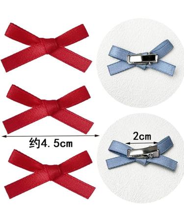 hgnxa Delicate Elegant Style Side Clip Hair Clip Sweet Girls y Style knot Balletcore Denim Blue - Buy Online on GoSupps.com