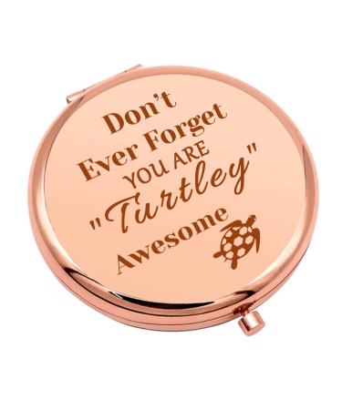 Turtle Gifts for Turtle Lovers Compact Makeup Mirror for Daughter Sister Bestie Sea Turtle Gifts for Women Turtle Lover Gifts Sea Animal Gift Inspirational Birthday Gifts Folding Makeup Mirror - Buy Online on GoSupps.com
