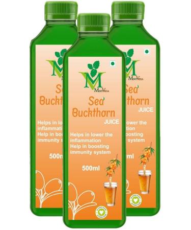 NSH Sea Buckthorn Juice - 500 ml pack of 3 - Buy Online on GoSupps.com