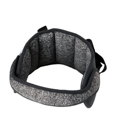 KAKIBLIN Adjustable Toddler Car Seat Head Support Band Child Head Support for Car Seat Carseat Straps Cover Safety Car Seat Neck Relief Black Gray