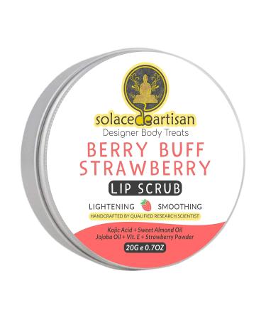 Berry Buff Strawberry Brightening & Smoothing Lip Scrub SuperValue Artificial Fragrance & Colors Phthalates SLS - 20gm