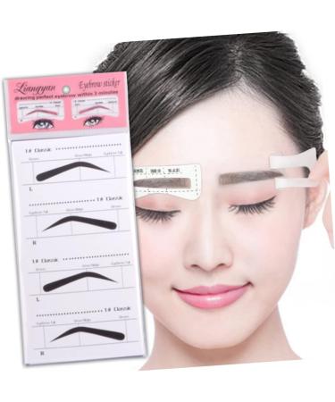Beavorty 30 Pcs eye brow stencils on Eyebrow template shaping tools eyebrow card eyebrow trimming set - Buy Online on GoSupps.com