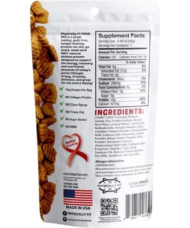 Barn Dad Nutrition Crispy Protein Bites - Pizza Flavor | 7 Servings, 70g Protein | 6.9oz Bag - Buy Online on GoSupps.com