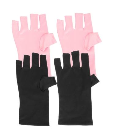 FRCOLOR 10 Pairs Nail Gloves Pink Gloves Uv Gloves Uv Manicure Gloves Uv Light Gloves Protective Gloves Uv Prevention Gloves Nail Art Hand Cover Manicure Tools Miss Polyester Protection - Buy Online on GoSupps.com