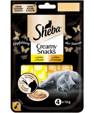 Sheba Katzensnacks Katzenleckerli Creamy snacks creamy snack to feed them - recommendation of the season 80 pieces (20 x 4 pieces) recommendation of the 960 g season)