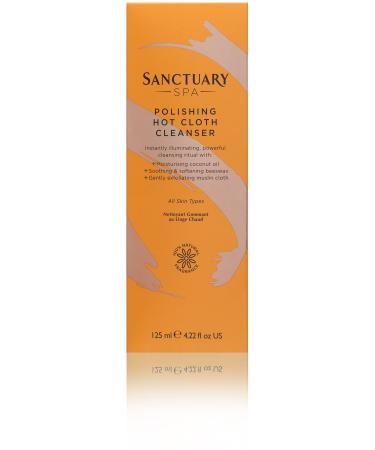 Sanctuary Spa Hot Cloth Cleanser Double Cleanse Face Wash and Muslin Cloth 125ml