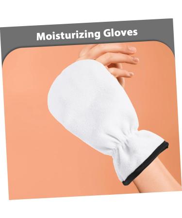 WOFASHPURET 1 Pair Maintenance Essential Oil Gloves Grooming Glove Moisturizing Mitten Nail Art Hand Gloves Spa Moisturizing Gloves Paraffin Wax Warm Round Flannel Magnifier White 29.00X16.00X1.00CM - Buy Online on GoSupps.com