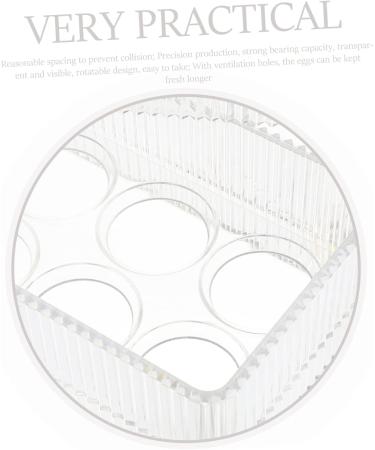 Generic Box Plastic Stand Egg Trays for Deviled Eggs Household Organizer for Refrigerator Carton re-usable Transparent 26.5X16X10CM - Buy Online on GoSupps.com
