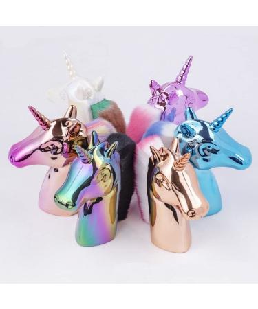 Unicorn Make-Up Brushes Set - Perfect for Nail Art Foundation Blush & Contour - Green Rainbow Horse Large Brush for Face & Hands - Buy Online on GoSupps.com