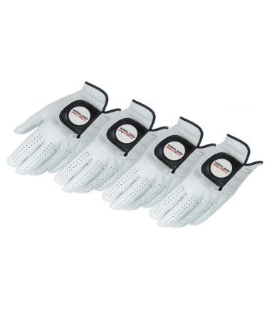 KIRKLAND SIGNATURE Golf Gloves Premium Cabretta Leather, Medium-Large, 4 Pack