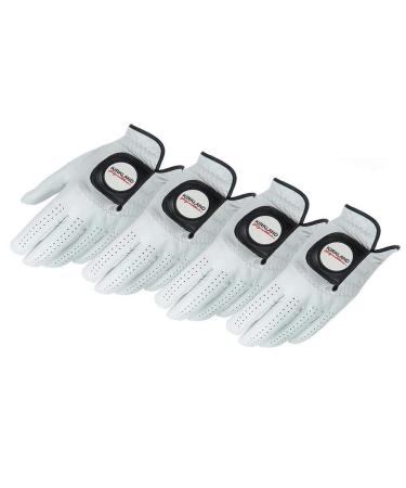 KIRKLAND SIGNATURE Golf Gloves Premium Cabretta Leather, Large, 4 Pack