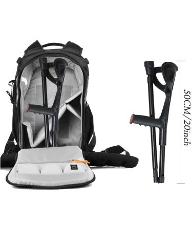 UZIAH Folding Forearm Crutches Crutches for Adults Adjustable Arm Crutches for Walking Silver - Buy Online on GoSupps.com