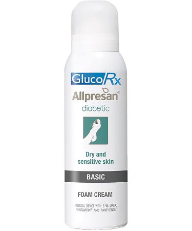 GlucoRx Allpresan Diabetic Foot Foam Cream Basic 125ml - Buy Online on GoSupps.com