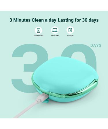AMESEDAK Ultrasonic Contact Lens Cleaner Case - Automatic Cleaning Machine | USB Charging | Lightweight & Portable - Green - Buy Online on GoSupps.com