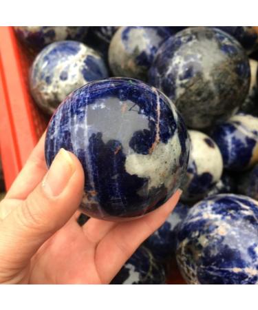 Natural Crystal Rough Crystal 1pcs Natural Blue-Veins Stone Round Ball Can be Used for Natural Stones Household - Buy Online on GoSupps.com