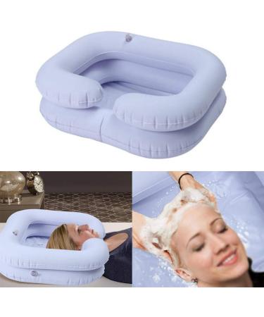 Tookie Inflatable Hair Washing Basin - Portable Shampoo Bowl for Elderly & Bedridden - White - Buy Online on GoSupps.com