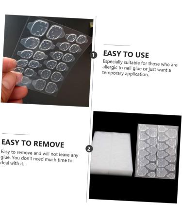  Mikinona Mikinona Double-Sided Adhesive for Nail Art Gel Adhesive for Manicures 40 Sheets - Buy Online on GoSupps.com