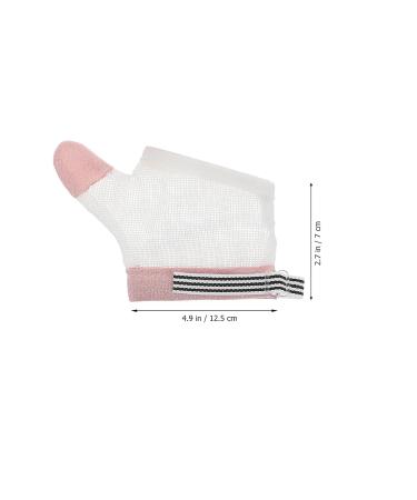 Yardwe Teething Toys: Thumb Sucking Stop Gloves for Baby Boys and Girls - Breathable Finger Thumb Protectors with Wrist Band (2 Pairs, L White) - Buy Online on GoSupps.com