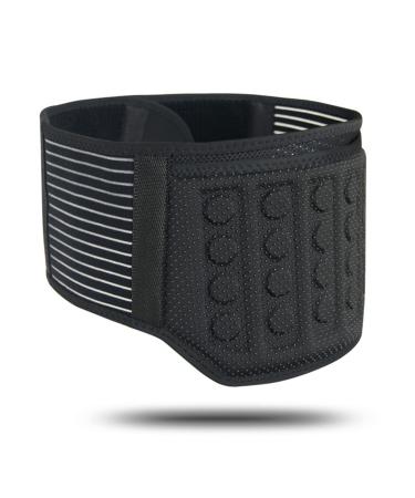 Self-heating Lumbar Brace Magnetic Therapy Back Support Men Women Waist Support Belt With 21 Magnets Release Heat For Lower Back Pain Relief Spine Support (Color : Black Size : Large) Large Black
