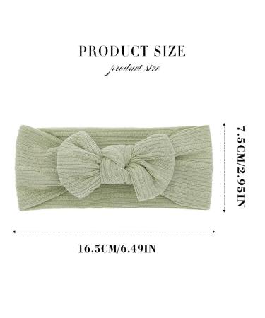 Fashion Band for Baby Girls - Nylon Flower Crown Hair Band Elastic Soft Headwrap for Newborns & Toddlers (Green) | Hair Accessories - Buy Online on GoSupps.com