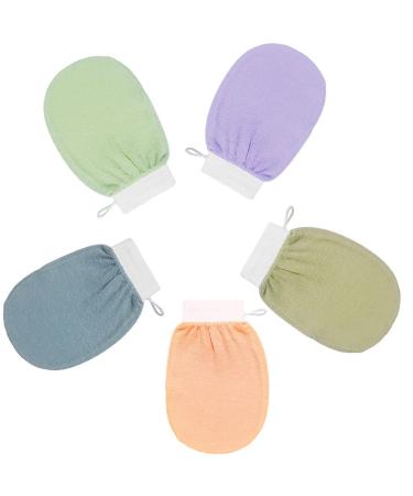 The Kessa Kessa Exfoliating Glove Moroccan Kessa Glove Kessa Glove Shower Glove Moroccan Exfoliating Kessa Glove (5PCS-B)