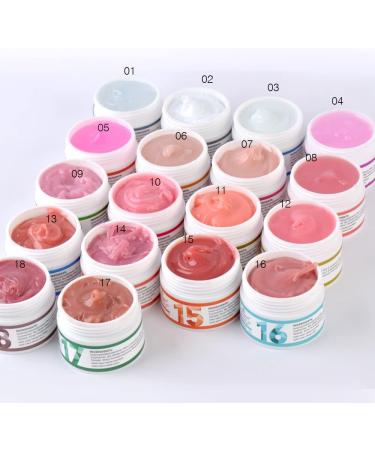 15g Gel for Nail Extensions Clear Constructor Gel Nail Polish Builder Camouflage Colors Uv Build Nail Gel - (Color: US09) - Buy Online on GoSupps.com