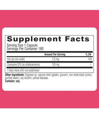 Swisse CoQ10 Supplement | Co-Enzyme Q10 for Heart Health Energy & Antioxidant Support | 135 mg 180 Mini Softgel Capsules - International Shipping Available - Buy Online on GoSupps.com