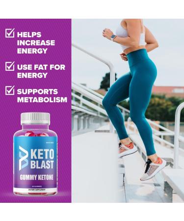 Keto Blast Gummies 1000MG with ACV, Pomegranate Juice, Beet Root & B12 - 60 Gummies - Buy Online on GoSupps.com
