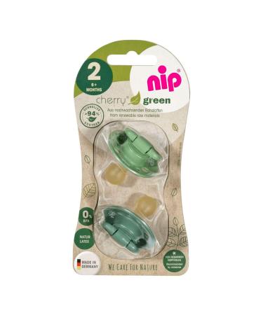 NIP Cherry Green Round Pacifier Set for Boys | 4 Pieces Size 2 | 6+ Months | Blue Turquoise Silver Light Blue - International Shipping - Buy Online on GoSupps.com