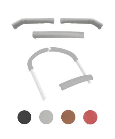Babydome Pack handlebar covers compatible with Bugaboo Cameleon 3 (2013 2018) Cameleon 3 Plus (2018 2021).High -quality synthetic leather in Spain.Constant against sun and wear.Fa gray