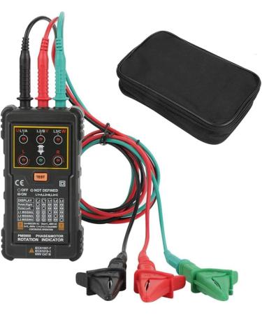 Tester Motor Rotation Indicator Portable Handheld Three-Phase Sequence Presence Rotation Tester Indicator Detector Meter - Buy Online on GoSupps.com