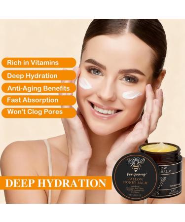 Fengyang Organic tallowhoney balm intensively cares for dry and aging skin face and body care cream - Buy Online on GoSupps.com