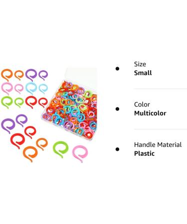 200 Colorful Knitting Crochet Markers - DIY Stitch Marker Rings for Handmade Crafts - Buy Online on GoSupps.com